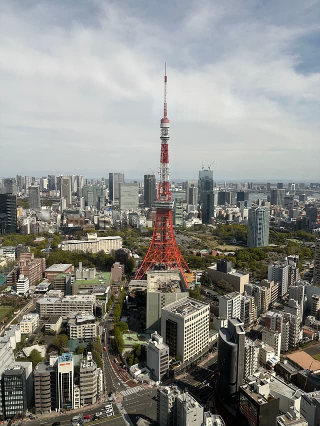 The View Of Tokyo Tower From Azabudai Hills 33F